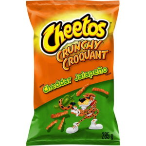 Cheetos Crunchy Cheddar Jalapeño Flavour Cheese Flavoured Snacks, 285g