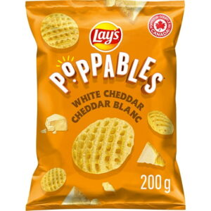 Lays Poppables White Cheddar Flavoured Potato Snacks, 200 g.