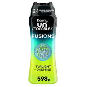 Downy Unstopables Fusions In-Wash Laundry Scent Booster Beads, Twilight and Jasmine Scent, 2-in-1 All Day Freshness
