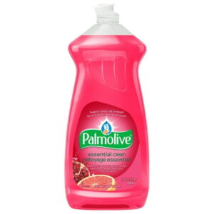Palmolive Essential Clean Liquid Dish Soap, Grapefruit Pomegranate Scented Dish Detergent, 828 mL bottle, Palmolive Grapefruit Pomegranate 828ml
