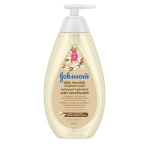 Johnson???s Skin Nourish Moisture Vanilla & Oat Body Wash - Baby Bath Skin Care - Sensitive Skin - 600 mL, Vanilla Fragrance, 600 ML