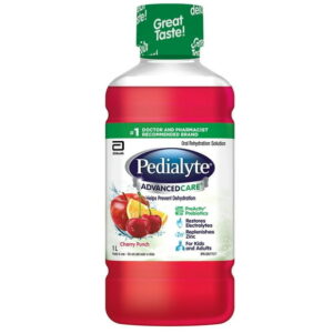 Pedialyte?? AdvancedCareTM, Electrolyte Oral Rehydration Solution, Cherry Punch, 1-L Bottle, 1000 mL