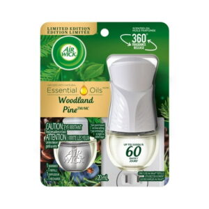 Air Wick Scented Oil Kit (1 Warmer  1 Refill),Woodland Mystique, Air Freshener, 1 Warmer  1 Refill