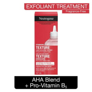Neutrogena Stubborn Texture Exfoliating Treatment, Face Wash, Citric Acid & Glycolic Acid, Vitamin B5, Fragrance-Free, 127 mL