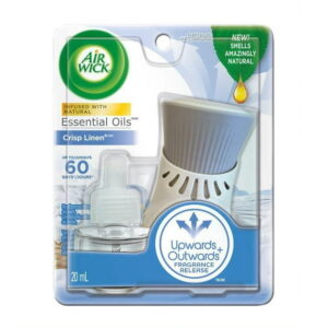 Air Wick Plug-in Air Freshener, Scented Oil Kit, Crisp Linen Kit, 1 Plug-in  1 Refill, 1 Plug In, 1 Refill