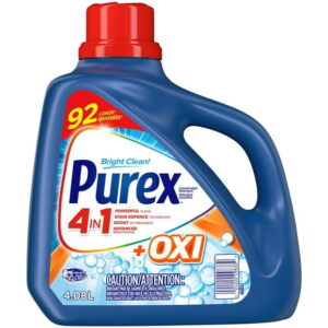 Purex 4 in 1  Oxi Liquid Laundry Concentrated Detergent, 4.08 Litres, 92 Loads, 4.08 Litres, 92 Loads