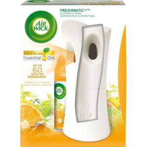 AirWick Freshmatic Air Freshener, Automatic Spray Kit, Sparkling Citrus, 1 Device  1 Refill, 1 Refill & 1 Sprayer