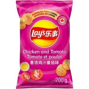 Lay's Chicken and Tomato Flavoured Potato Chips, 200 g.