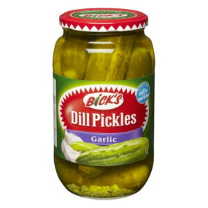 Bicks Garlic Whole Dill Pickles, 1 L