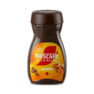 Rich Caramel Flavoured Instant Coffee Mix, 100% Responsibly Sourced Coffee, Just Add Hot Water, Makes 50 Servings, 100 g