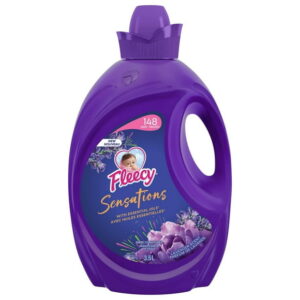 Fleecy Sensations Liquid Fabric Softener (Fabric Conditioner), Lavender Scent, 3.5 L - 148 Loads