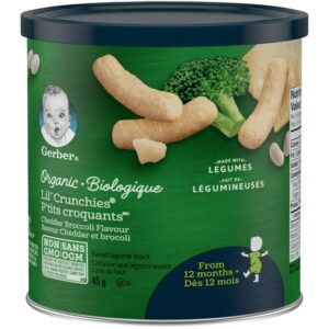 GERBER?? Organic LIL' CRUNCHIES??, Cheddar Broccoli 45 g, 45 GR