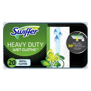 Swiffer Sweeper Heavy Duty Wet Multi-Surface Cloth Refills for Floor Mopping and Cleaning, Gain Original Scent, 10CT