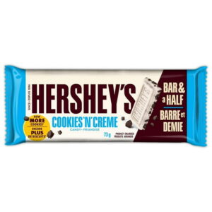 HERSHEY'S COOKIES 'N' CREME King Size Candy Bar, 73 g