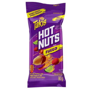Takis® Hot Nuts Fuego Hot Chili Pepper & Lime Coated Peanuts, Takis Hot Nuts Fuego