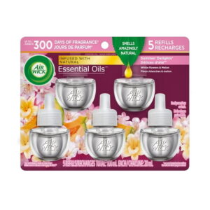 Air Wick Plug-in Air Freshener, Scented Oil Refills, Life Scents: Summer Delights, 5 Refills, Pack of 5 Refills
