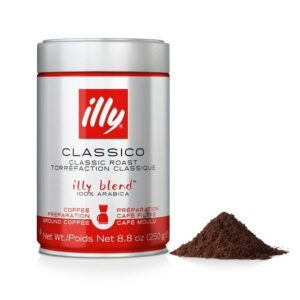illy Ground Coffee Drip Classico Medium Roast, 8.8 oz, ??? Unique pressurized coffee packaging preserves flavor ??? Sourced from the finest 100% Arabica coffee ??? Beautifully balanced and consistent taste