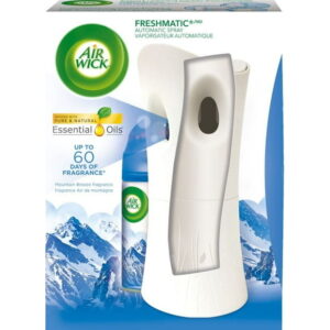 AirWick Freshmatic Air Freshener, Automatic Spray Kit, Mountain Breeze, 1 Device  1 Refill, 180 g