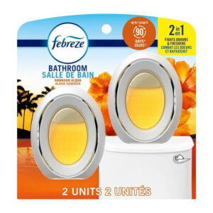 Febreze Bathroom Air Freshener, Odor-Fighting, Hawaiian Aloha Scent, 15ML