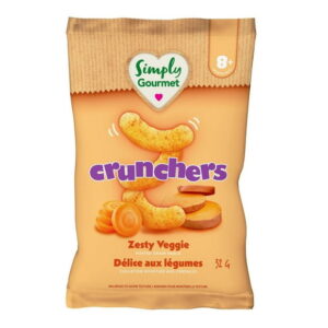 Simply Gourmet Crunchers Zesty Veggie baby snack, Tasty and nourishing corn snacks