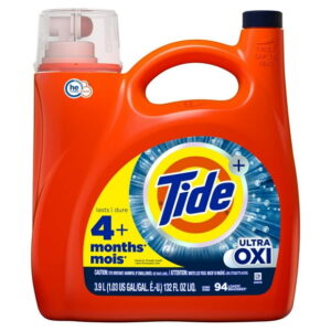 Tide Ultra Oxi Liquid Laundry Detergent, HE Compatible