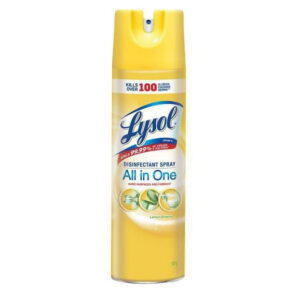 Lysol Disinfectant Spray, Lemon Breeze, Disinfect and Eliminate Odours on Hard Surfaces & Fabrics