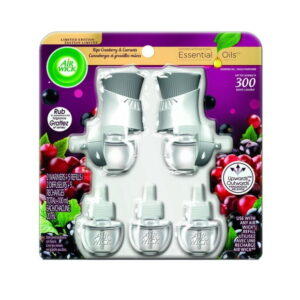 Air Wick Plug-in Air Freshener, Scented Oil Refills, Wild Berries, 2 Kits  5 Refills, 2 Kits  5 Refills