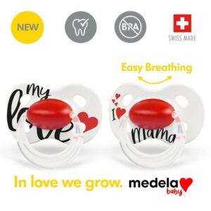 Medela Baby new ORIGINAL Pacifier, Perfect for everyday use, BPA free, Lightweight and orthodontic - Baby pacifier 18 months- 2 pack