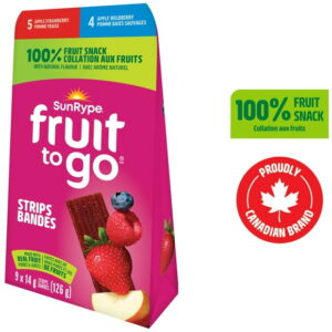 SunRype Fruit to Go 100% Fruit Snack Pack, 9 x 14 g