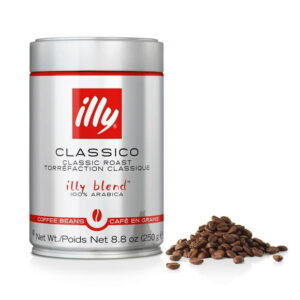 illy Coffee Beans Classico Medium Roast, 8.8 oz, ??? Unique pressurized coffee packaging preserves flavor ??? Sourced from the finest 100% Arabica coffee ??? Beautifully balanced and consistent taste