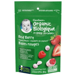 GERBER?? Organic YOGURT MELTS?? Red Berry Toddler Snack 28 g, 28 GR