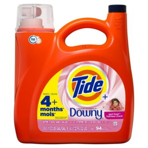Tide Plus A Touch of Downy Liquid Laundry Detergent, April Fresh Scent, HE Compatible