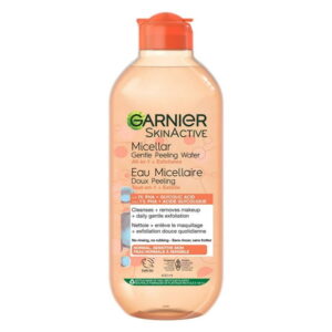 Garnier SkinActive Micellar Gentle Peeling Water with 1% PHA  Glycolic Acid, 400ml, Enhanced with 1% PHA, Glycolic Acid