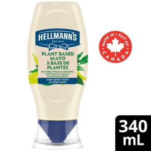 Hellmann's Egg Free Dressing & Sandwich Spread for vegan burgers and salads Plant Based 340mL, 340 mL Plant Based Spread & Dressing