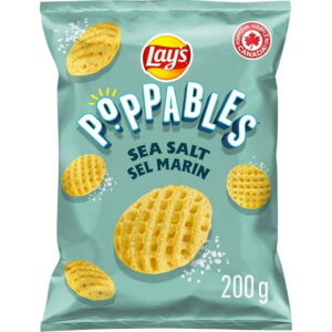 Lays Poppables Sea Salt Flavoured Potato Snacks, 200 g.