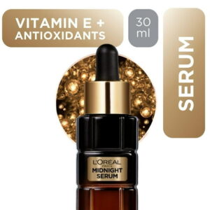 L'Or??al Paris Midnight Serum Vitamin E  Antioxidants, Cell Renewal Serum, 30 mL