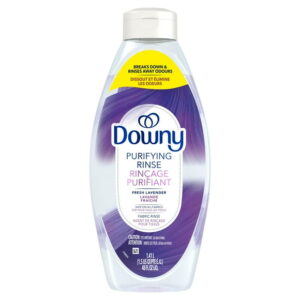 Downy Purifying Rinse Laundry Odour Remover and Fabric Softener, Fresh Lavender fl oz., Safe On All Fabrics, HE Compatible, 70 Loads, 1.41 L